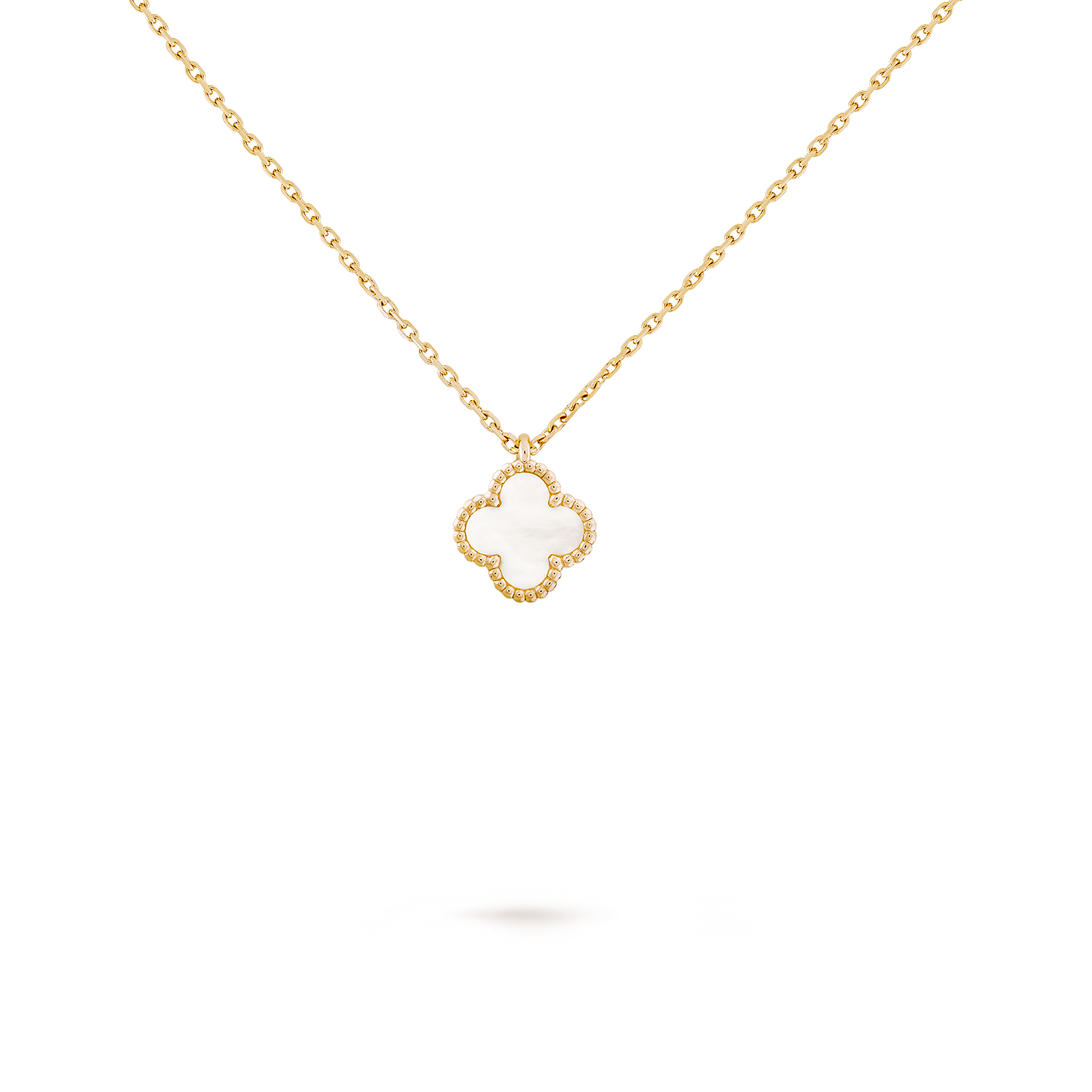 V*N CL*F arpels sweet alhambra pendant - yellow gold, mother-of-pearl  vcarf69100